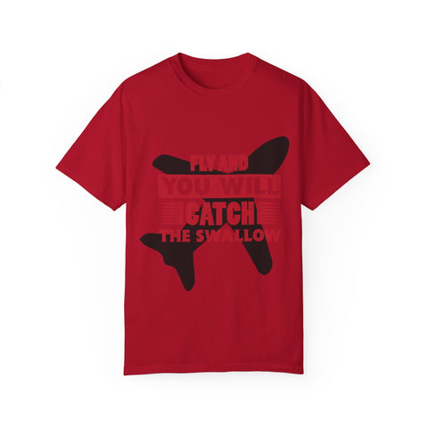 Catch the Swallow T-Shirt - Unisex Garment-Dyed Tee for Adventurers