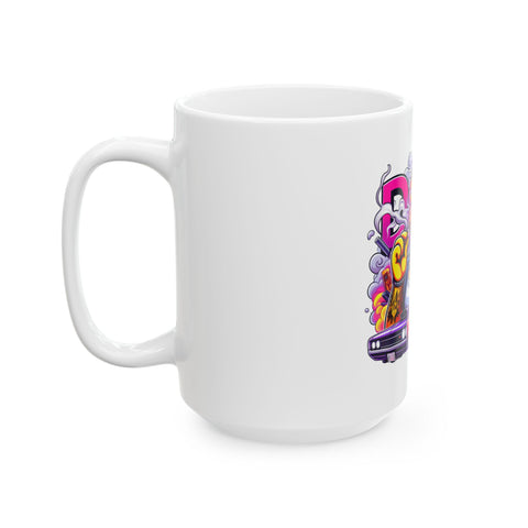 Dope Cartoon Mug - 11oz & 15oz Retro Vibe Coffee Cup for Unique Drinkware Lovers