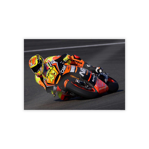 Vibrant Motorcycle Art Print - Gloss Poster for Racing Fans