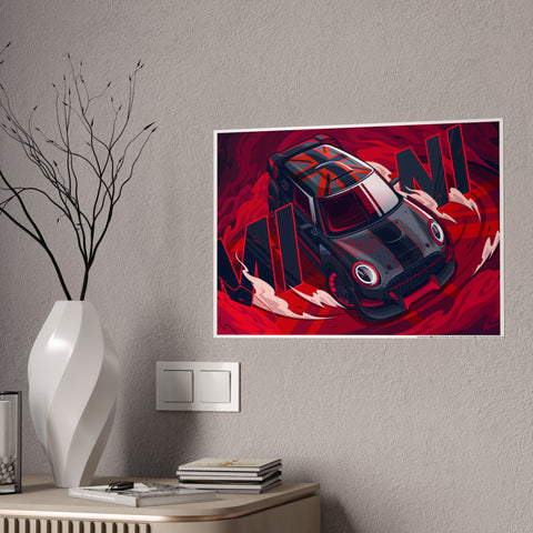 Mini Cooper Gloss Poster - Vibrant Automotive Art for Car Enthusiasts