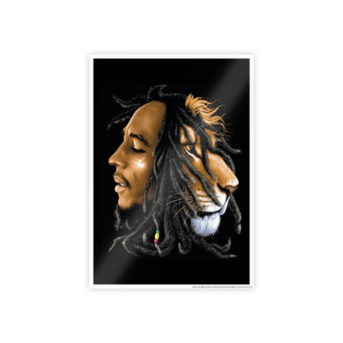 Reggae Lion Art Poster - Glossy Decor for Music Lovers