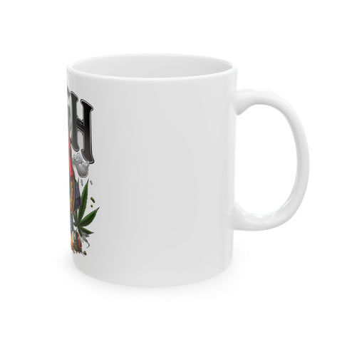 High Vibe Ceramic Mug - 11oz & 15oz - Perfect for Stoners and Cartoon Lovers!