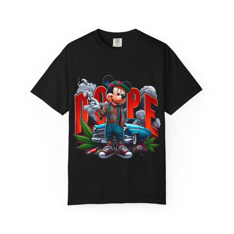Dope Mickey Mouse Unisex Garment-Dyed T-shirt