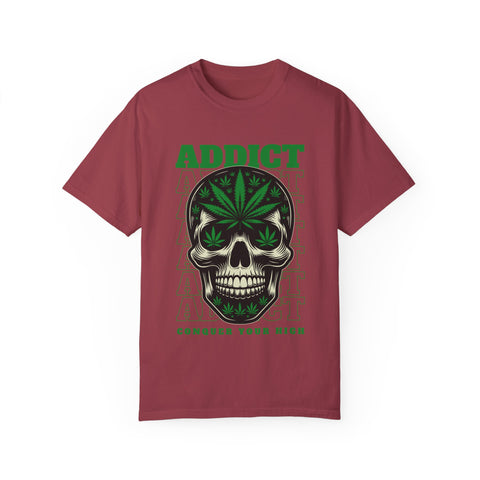 Addict Skull Graphic T-Shirt - Conquer Your High