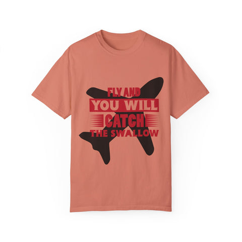 Catch the Swallow T-Shirt - Unisex Garment-Dyed Tee for Adventurers