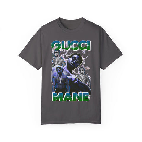 Unisex Garment-Dyed T-shirt - Gucci Mane Graphic Tee