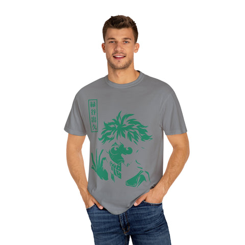 Anime-Inspired Unisex T-Shirt - Hand-Drawn Green Character Design
