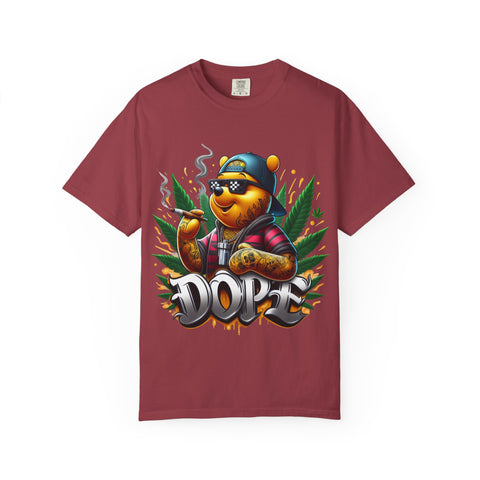 Cool Cannabis Bear Unisex T-Shirt - 'DOPE' Design
