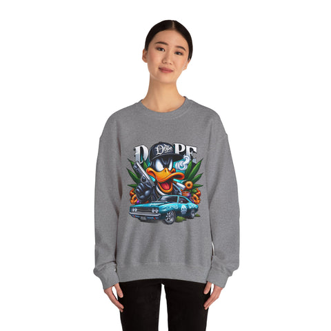 Cool Duck Graphic Crewneck Sweatshirt - Unisex Heavy Blend™ - DOPE Design