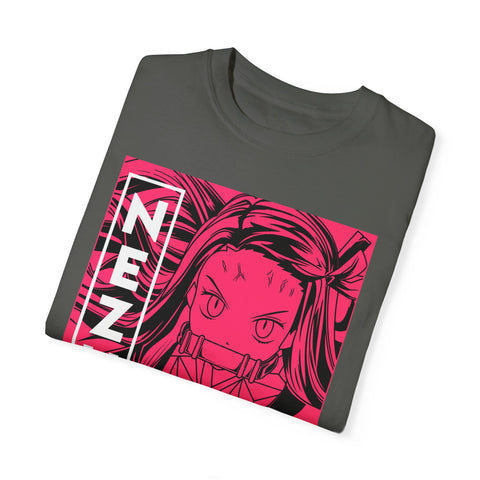 Nezuko Anime T-Shirt - Unisex Garment-Dyed Tee