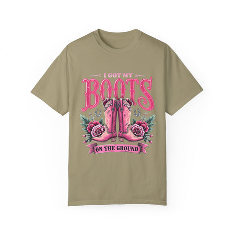 I Got My Boots on the Ground Unisex T-Shirt - Stylish Country Vibe, Perfect for Music Festivals and Casual Outings