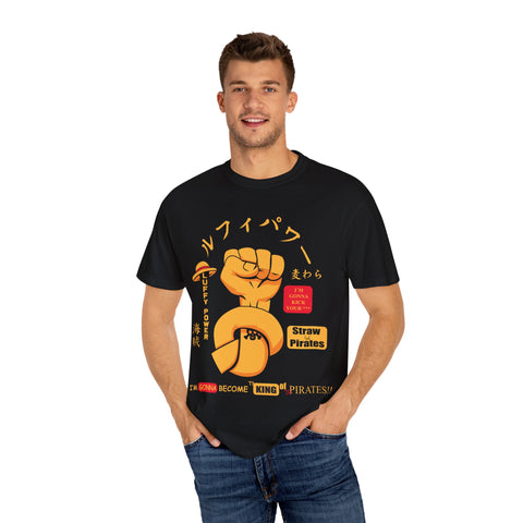 Unisex Luffy Power Graphic T-Shirt - King of Pirates Design