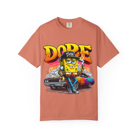 Dope SpongeBob Unisex Garment-Dyed T-Shirt - Fun Streetwear for Casual Vibes