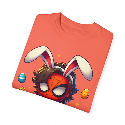 Easter Spider-Man T-Shirt | Unisex Garment-Dyed Tee for Kids & Fans