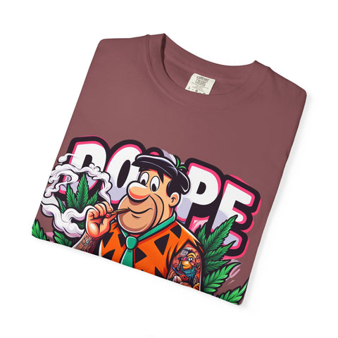 Retro Cool Unisex Garment-Dyed T-Shirt - 'Dope' Graphic with Classic Car