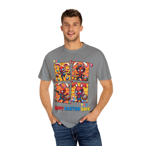 Kids' Easter Spider Bunny T-Shirt - Fun and Colorful Design