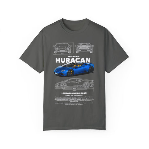 Lamborghini Huracan Unisex Garment-Dyed T-Shirt | Perfect for Car Enthusiasts and Gift Giving
