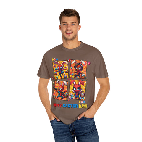 Kids' Easter Spider Bunny T-Shirt - Fun and Colorful Design
