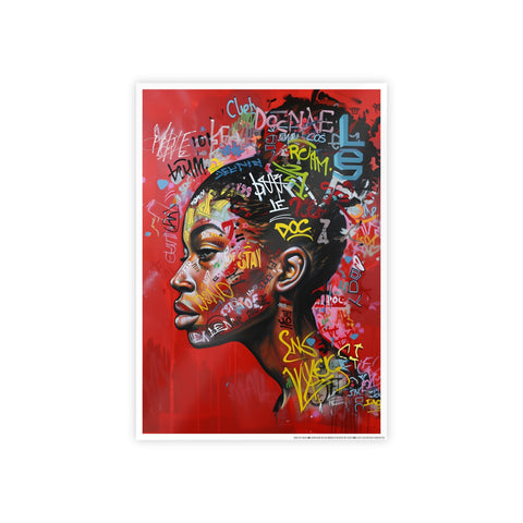 Vibrant Gloss Poster - Urban Art Print with Graffiti Style