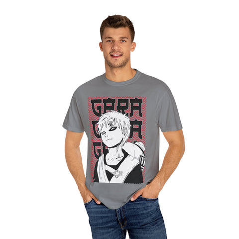 Anime-Inspired Garment-Dyed T-Shirt for Fans