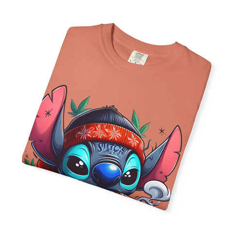 Vibrant Cartoon T-Shirt with Chill Vibe - Unisex Garment-Dyed Tee