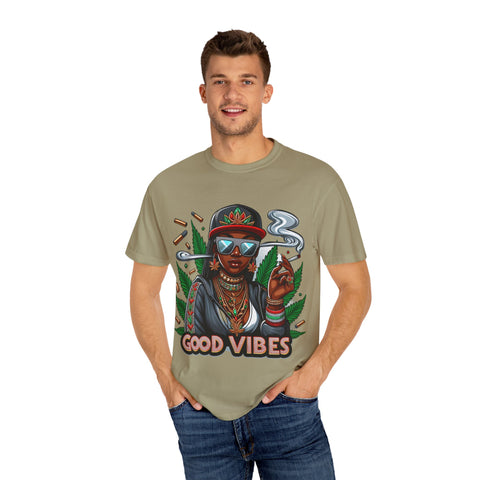 Good Vibes Unisex Garment-Dyed T-Shirt