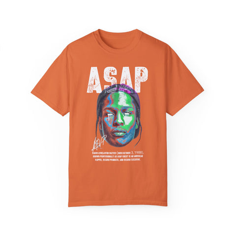 Unisex Garment-Dyed T-Shirt - Vibrant ASAP Graphic Tee