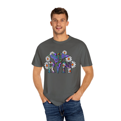 Boho Floral Graphic T-Shirt for Hippie Vibes – Rainbow RN Design
