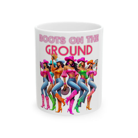 Retro Glam Ceramic Mug - Perfect for Coffee Lovers and Gift Givers!