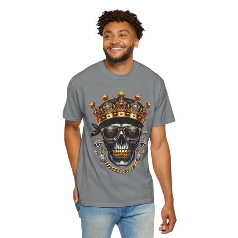 King Skull Graphic Unisex T-Shirt - Trendy Streetwear for Cool Casual Vibes