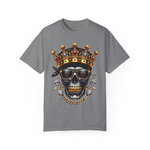 King Skull Graphic Unisex T-Shirt - Trendy Streetwear for Cool Casual Vibes