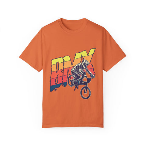BMX Rider Unisex Garment-Dyed T-Shirt | Retro Cycling Style
