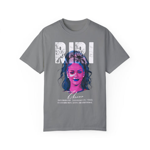 Riri Unisex Garment-Dyed T-Shirt - Trendy Graphic Tee for Music Lovers