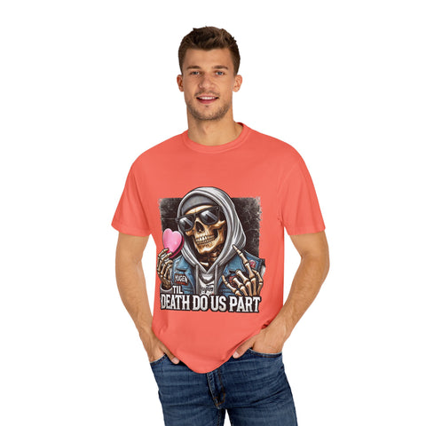 Halloween Skeleton Love T-Shirt | Death Do Us Part Graphic Tee
