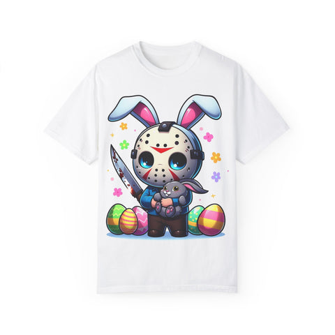 Cute Bunny Horror Unisex T-Shirt - Perfect for Easter Celebrations