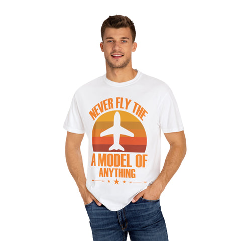 Vintage-Inspired Travel T-Shirt - "Never Fly the A Model of Anything"