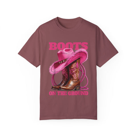 Bohemian Style Unisex T-Shirt - "Boots on the Ground"