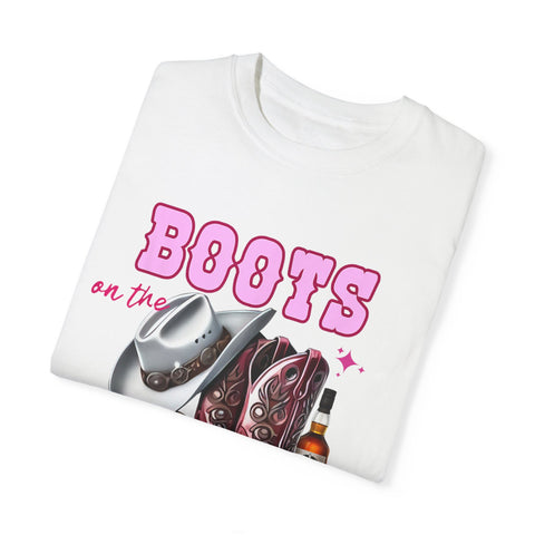 Unisex Garment-Dyed T-shirt - "Boots on the Ground" Country Vibe Tee