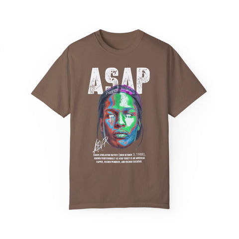 Unisex Garment-Dyed T-Shirt - Vibrant ASAP Graphic Tee