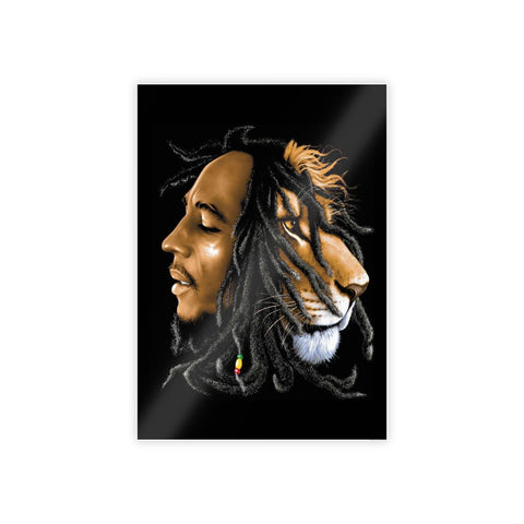 Reggae Lion Art Poster - Glossy Decor for Music Lovers