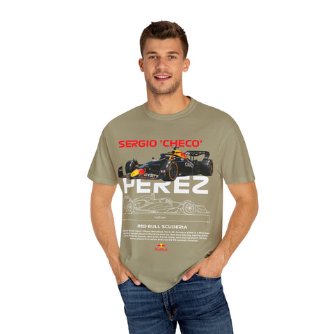 Sergio 'Checo' Perez Unisex Garment-Dyed T-Shirt - Red Bull Racing Fan Tee