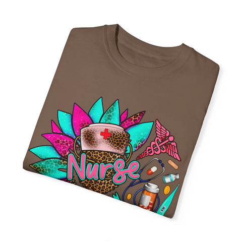 Colorful Nurse Appreciation T-Shirt - Garment-Dyed Unisex Tee