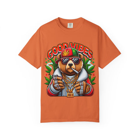 Good Vibes Unisex T-Shirt - Cool Bear Design