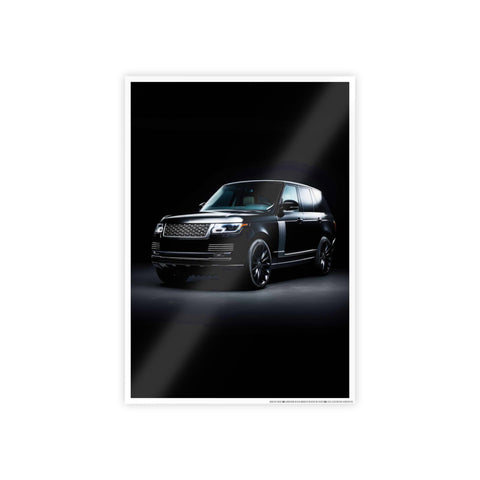 Sleek Black SUV Gloss Poster | Modern Home Decor | Perfect for Car Enthusiasts
