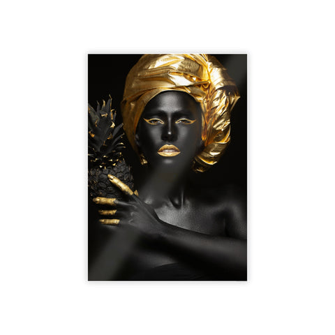 Elegant Black and Gold Art Poster - Gloss Finish | Modern Home Decor