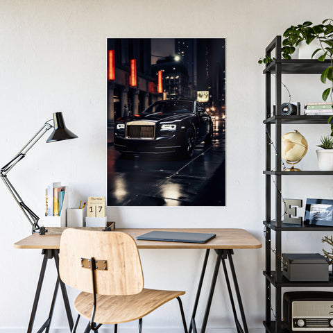 Luxury Car Gloss Poster - Elegant Urban Decor