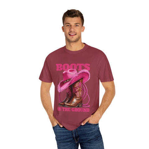 Bohemian Style Unisex T-Shirt - "Boots on the Ground"