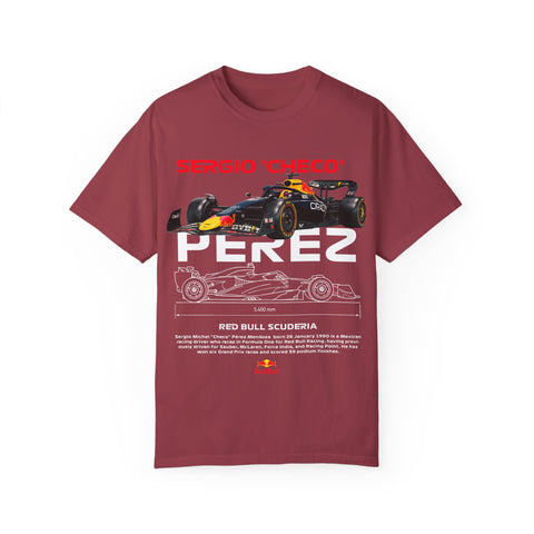 Sergio 'Checo' Perez Unisex Garment-Dyed T-Shirt - Red Bull Racing Fan Tee
