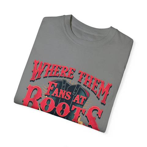 Where Them Fans at Boots Unisex T-Shirt - Perfect for Country Music Lovers