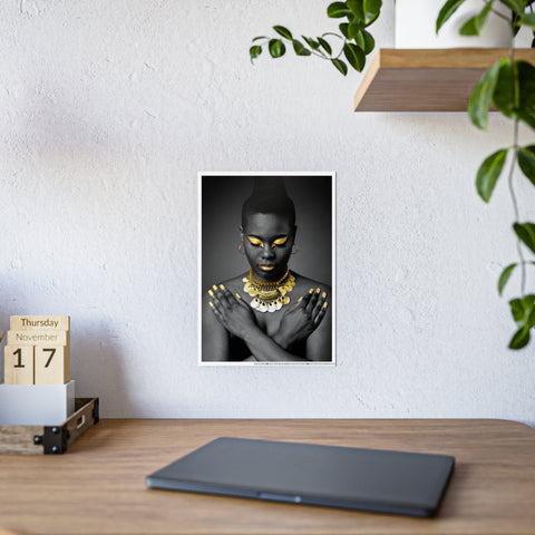 Bold Black & Gold Gloss Poster - Art for Home Decor, Unique Wall Art
